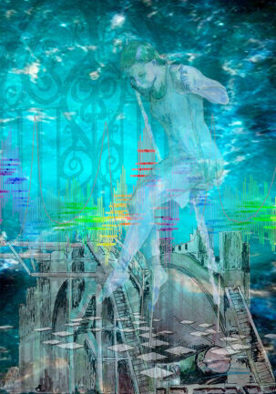 From the Sky Linen Wall Hanging 135x100cm