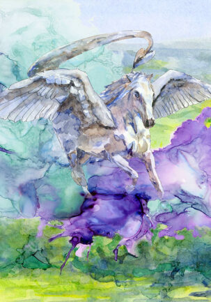 WINGS OF AN EAGLE Montage Giclee Print on Photo Rag 29x42cm