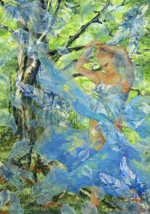 From the Sky Linen Wall Hanging 135x100cm