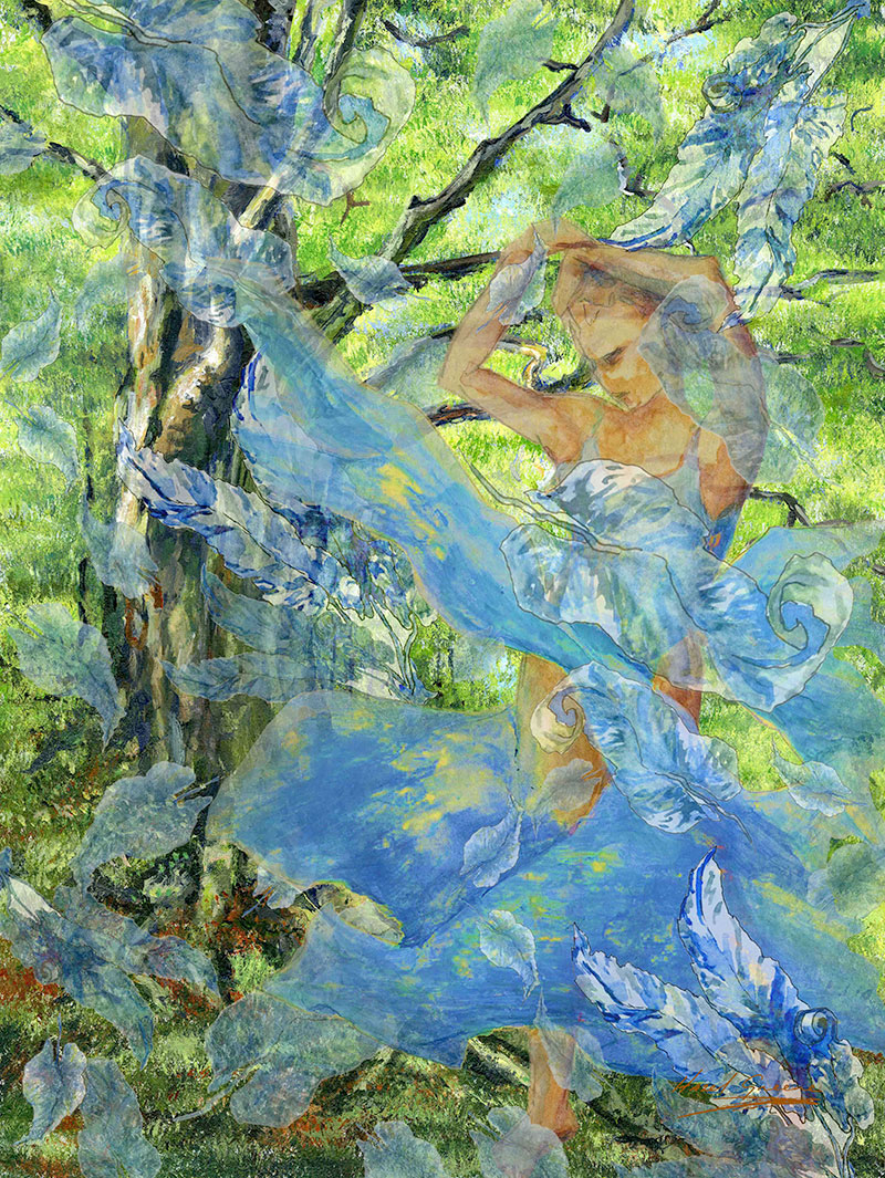From the Sky Linen Wall Hanging 135x100cm