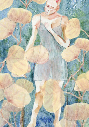 Forest Fairy Linen Wall Hanging 135x74cm