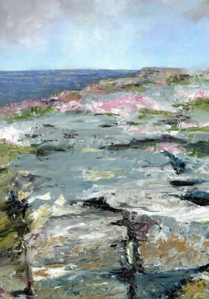 THE BURREN Oil on Canvas Board 40x30cm