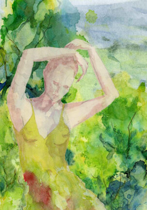 Hedgerows Linen Wall Hanging 135x74cm