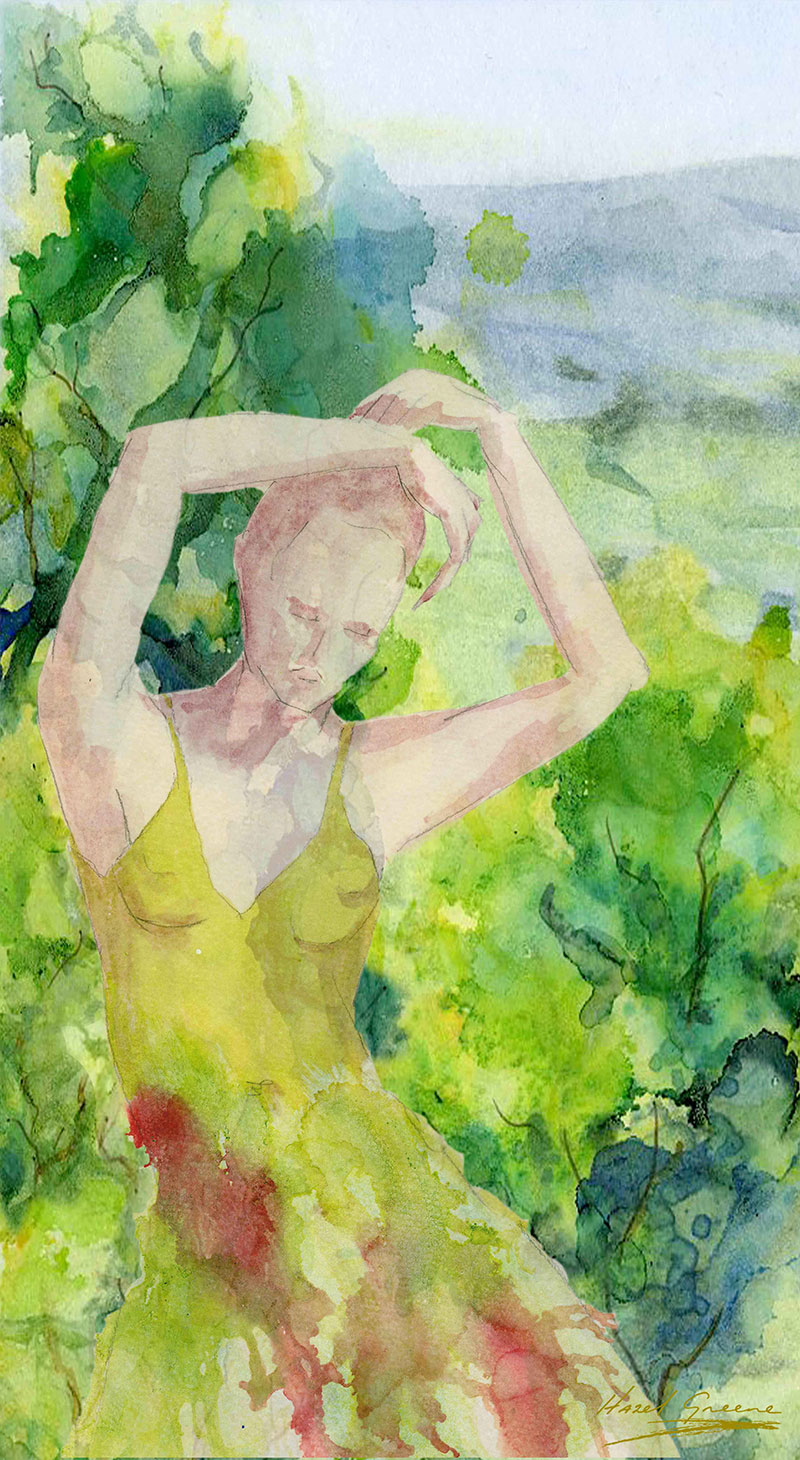 Hedgerows Linen Wall Hanging 135x74cm